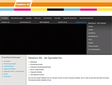 Tablet Screenshot of dataform.ch